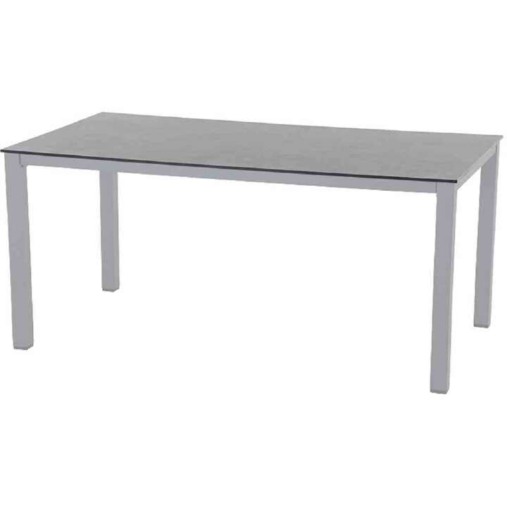 SIENA GARDEN Sola Dining Tisch 160x90 cm, silber